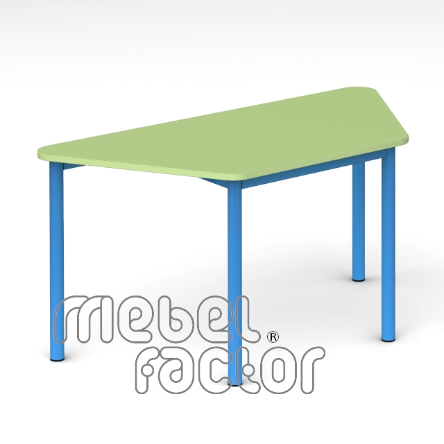 Children table RONDO trapezoid 120x58cm, H59cm