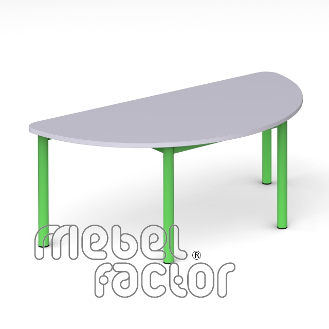 Children table RONDO semicircle 120x60cm, H46cm