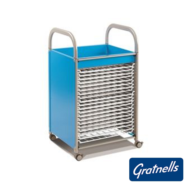 Callero art trolley, 20 drying racks