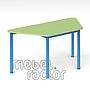 Children table RONDO trapezoid 120x58cm, H59cm