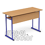 Double table UNIVERSAL H76cm with front and shelf