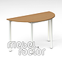 School table RONDO semicircle 120x60cm, H71cm