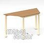 School table RONDO trapezoid 120x52cm, H65cm.